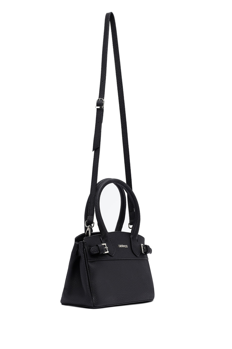 Women's Black Long Strap Classic Handbag