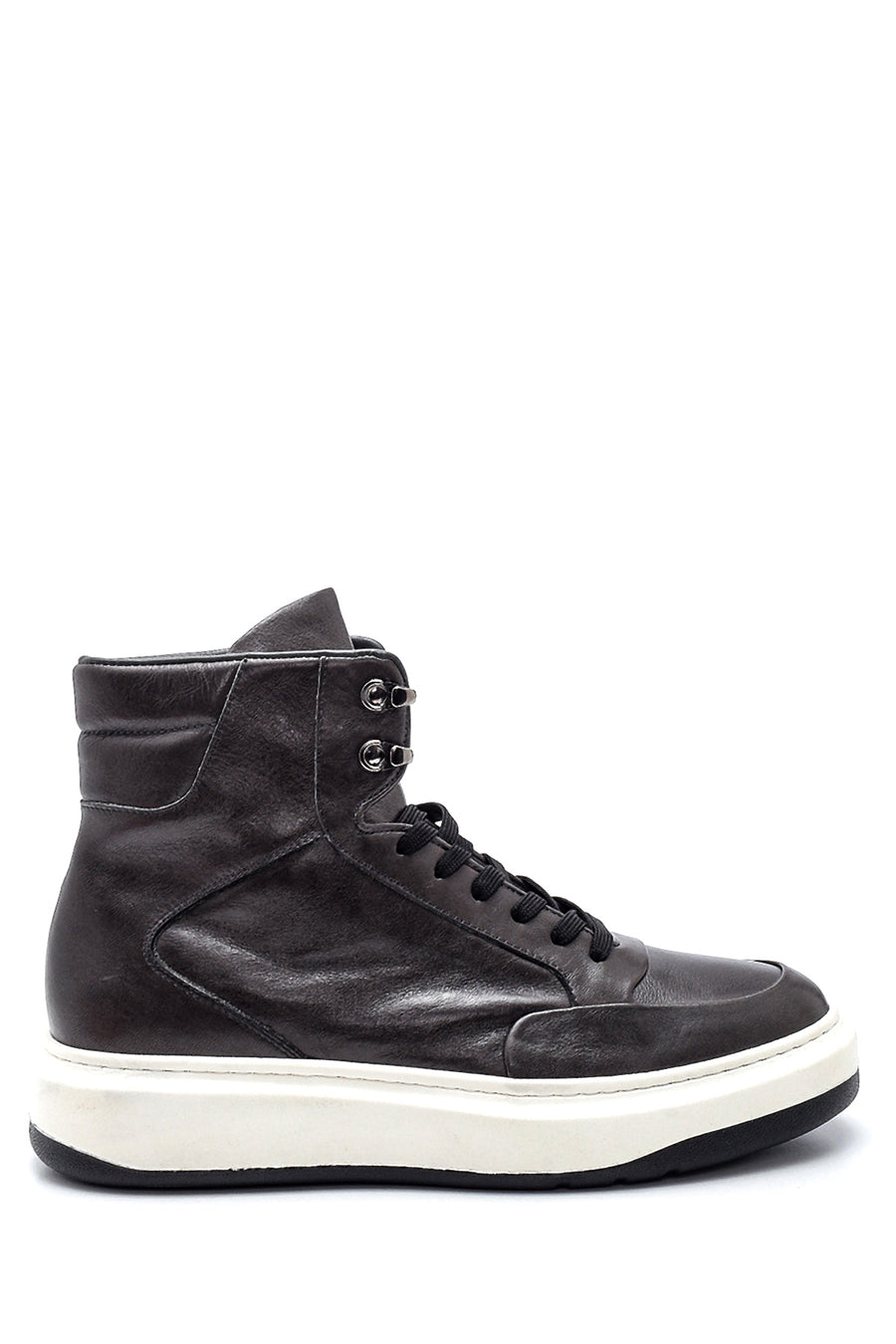 Men's Leather High-top Sneaker 21WFD613418 | Derimod