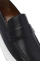 Men's Black Chunky Leather Loafers | Derimod