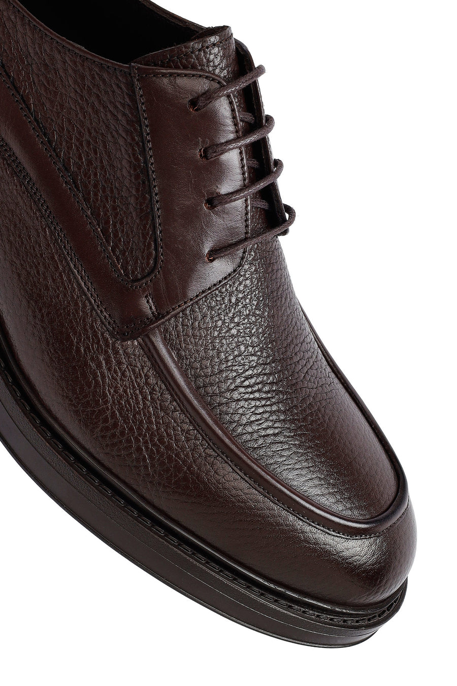Men's Brown Lace Up Leather Casual Shoes