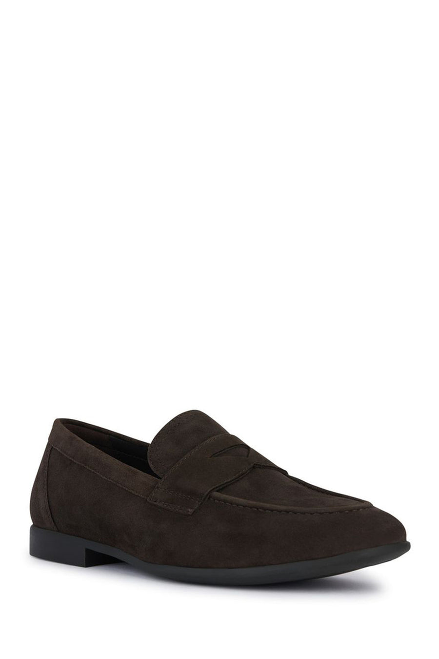 Geox Men's Brown Sapienza Suede Leather Loafer