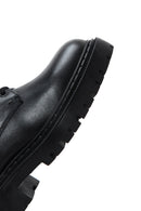Women's Black Zippered Leather Boots | Derimod