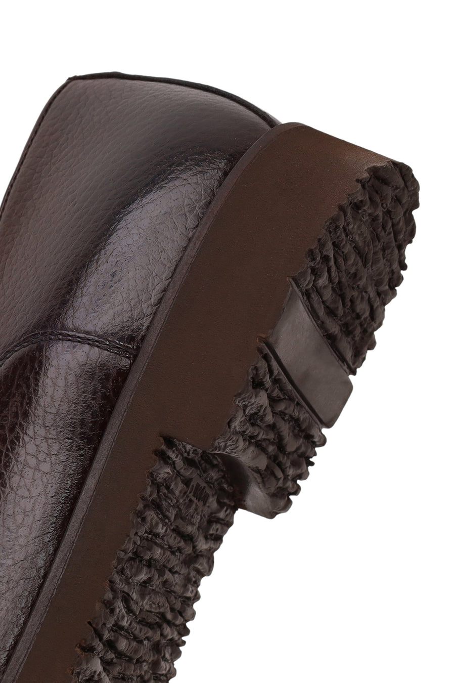 Erkek Kahverengi Deri Klasik Loafer