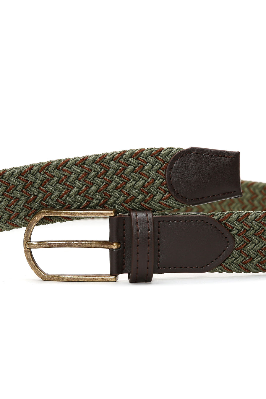 Men's Khaki Fabric Belt