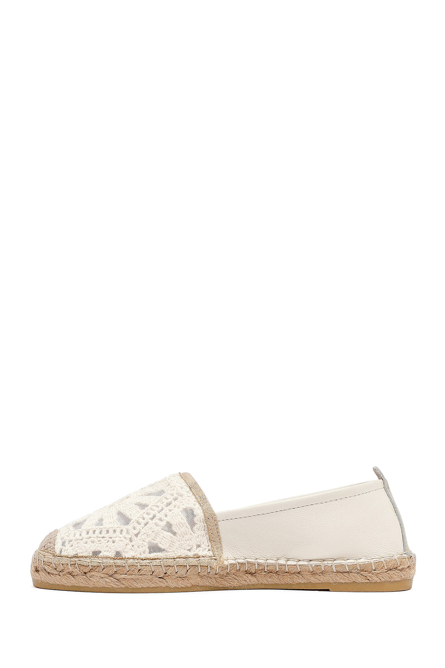 Woman Cream Patterned Espadrilles