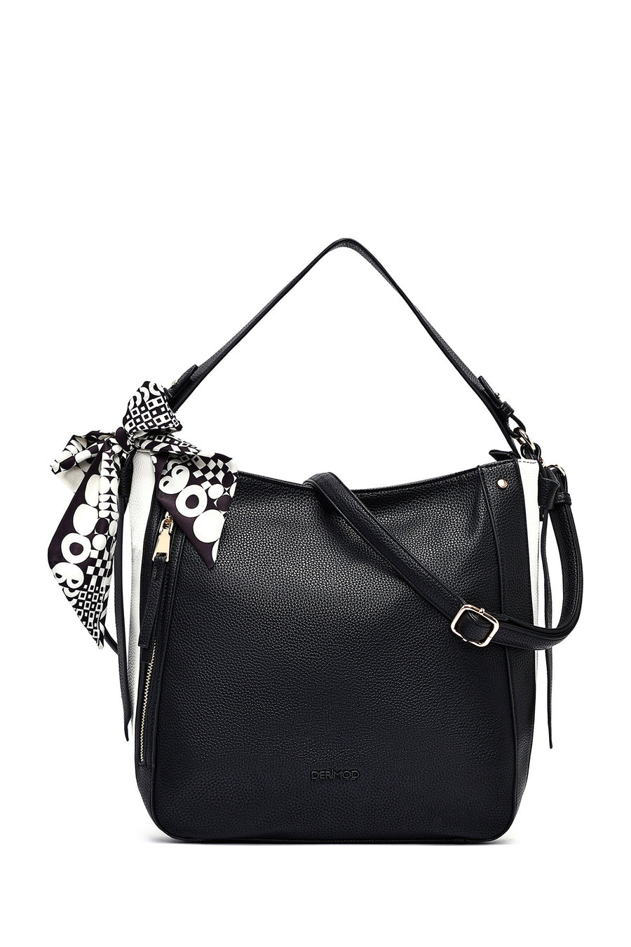 Women's Black Long Strap Classic Shoulder Bag 25SBD2545FT | Derimod