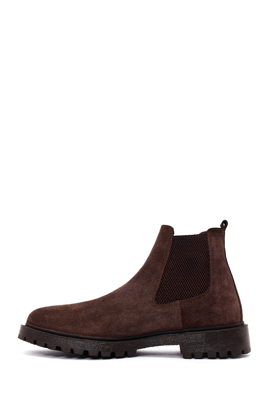 Male Brown Suede Chelsea Boots