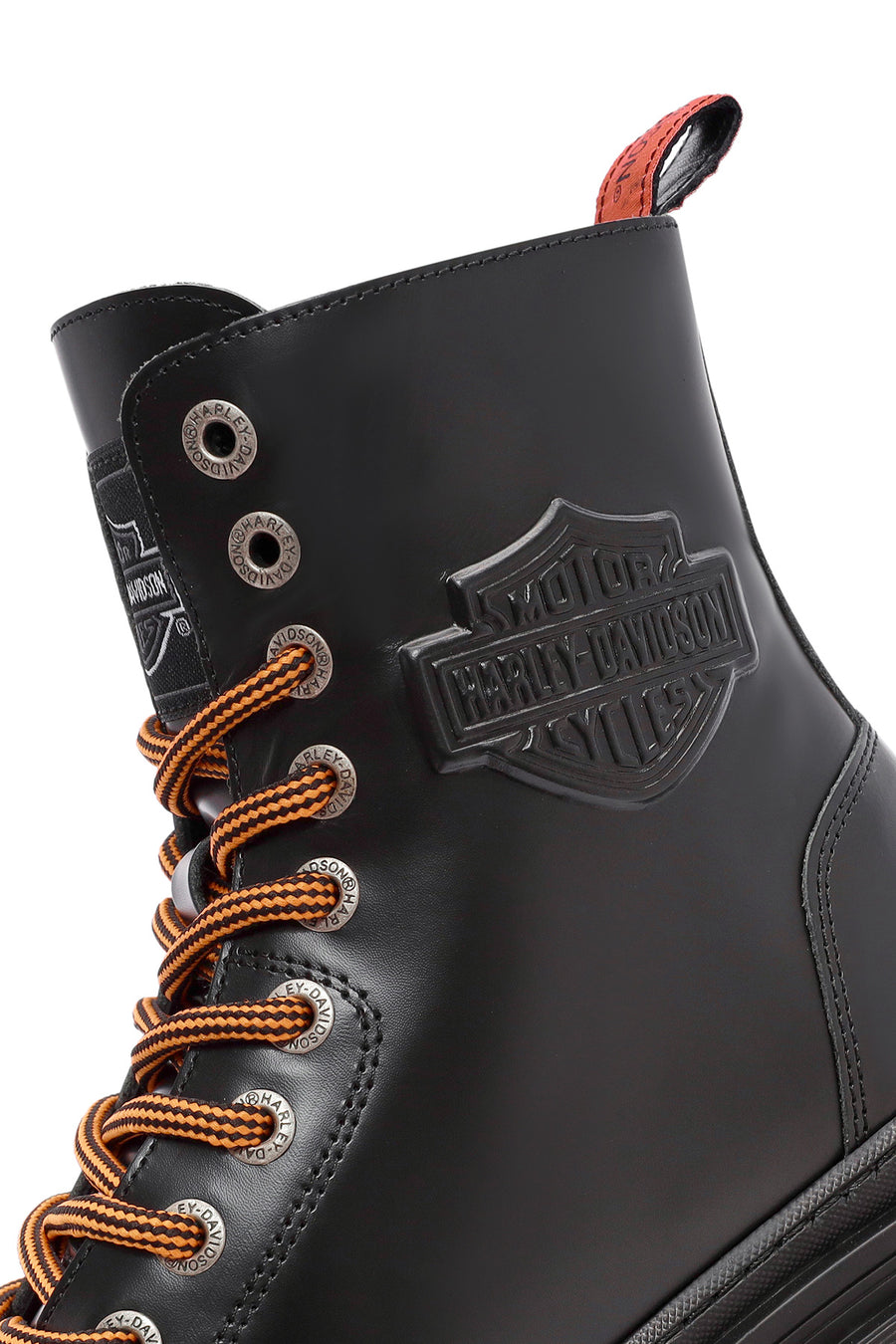 Harley Davidson Kadın Siyah Jimmy Fermuarlı Deri Postal Bot