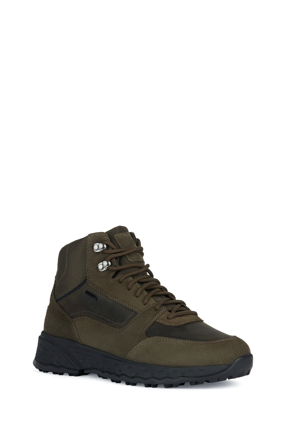 Geox Men's Green Sterrato Suede Leather Boots