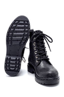Women's Snakeskin Patterned Boots | Derimod