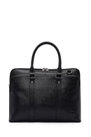Men's Black Leather Briefcase | Derimod