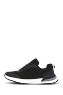 Men's Black Lace-Up Fabric Sneakers | Derimod