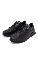 Woman Black Lace-Up Sneakers | Derimod