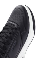 Skechers Men's Black Uno Court Lace-Up Chunky Sole Sneakers | Derimod