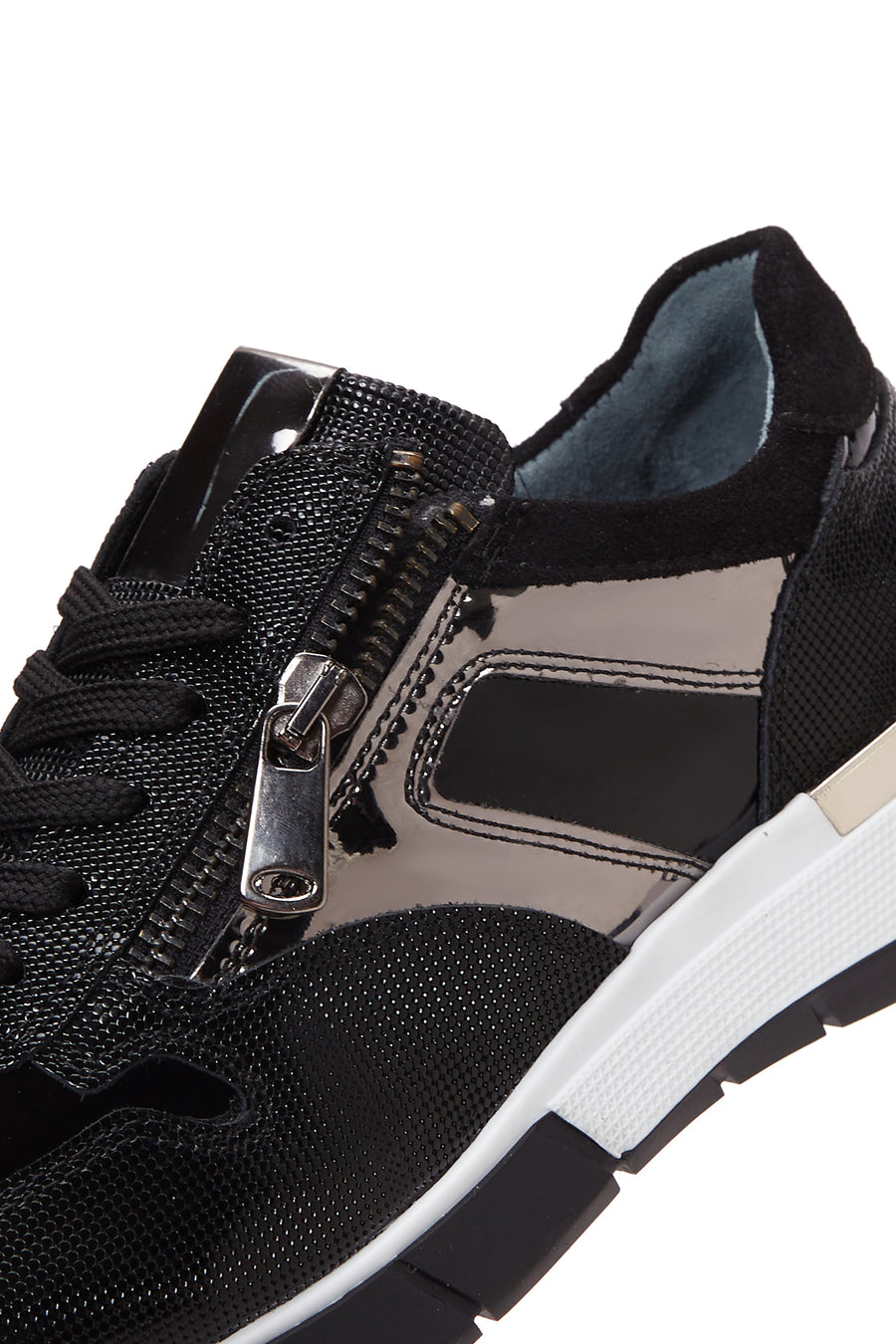 Kadın Siyah Deri Sneaker