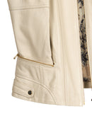 Donna Women's Beige Short Leather Jacket | Derimod