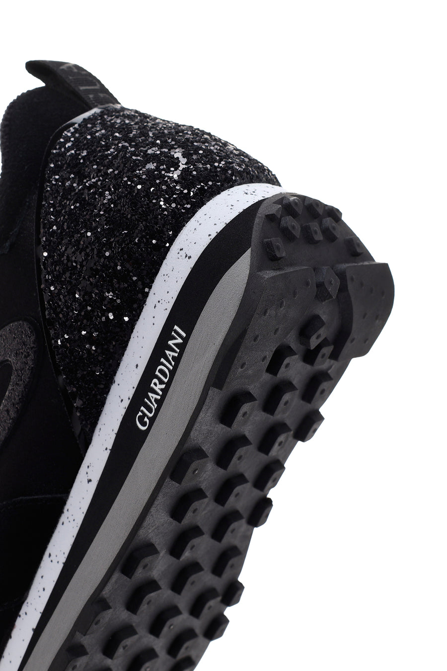 Alberto Guardiani Women's Black Wen Thick Soled Stone Sneaker