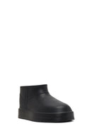Women's Black Furry Teddy Boots | Derimod