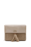 Women's Beige Long Strap Crossbody Bag | Derimod