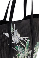 Woman Black Printed Shoulder Bag | Derimod