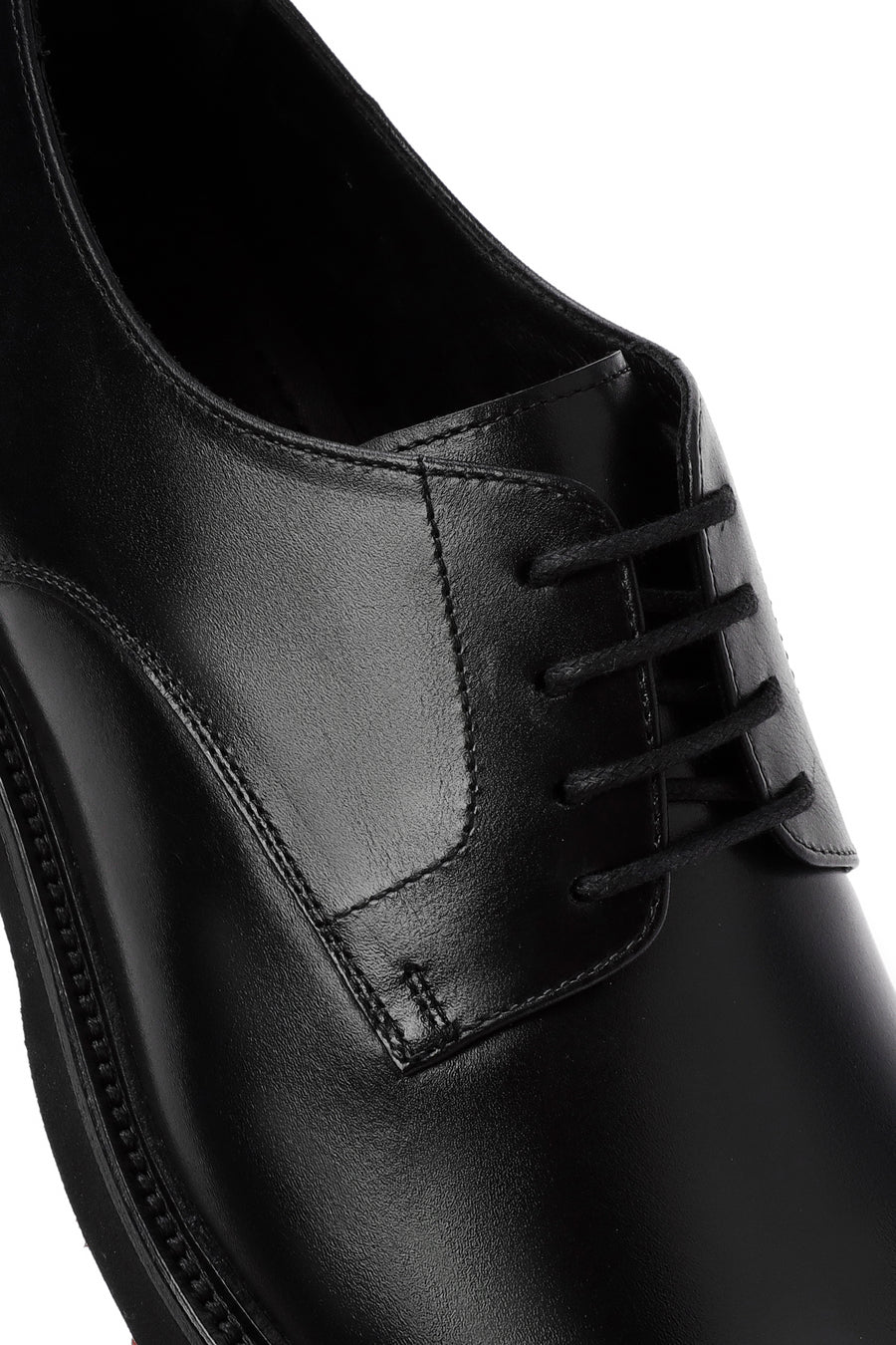 Men's Black Lace-up Leather Casual Shoes
