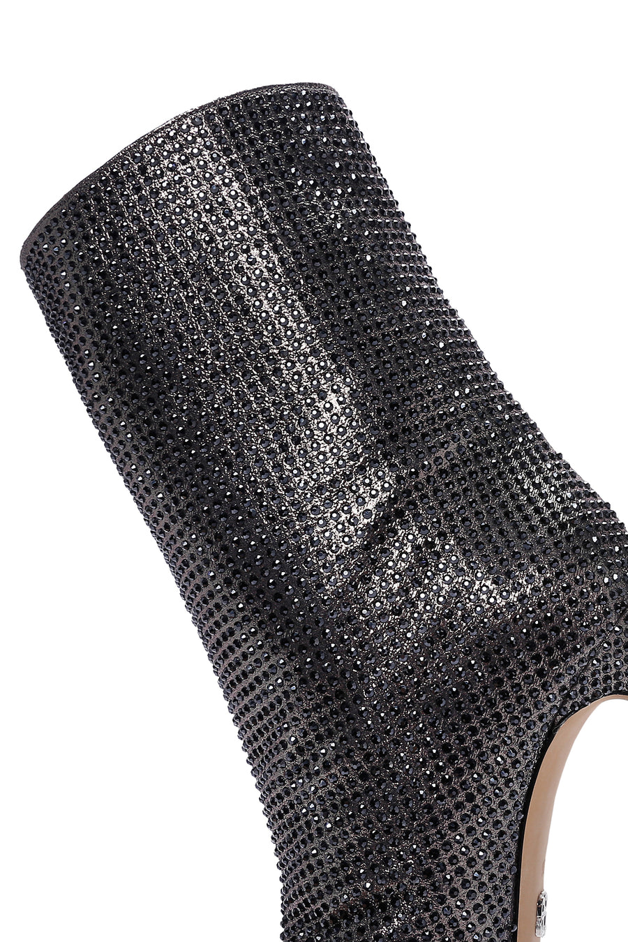 Women's Anthracite Stone Thin Heeled Leather Boots
