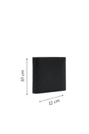 Men's Black Leather Wallet | Derimod