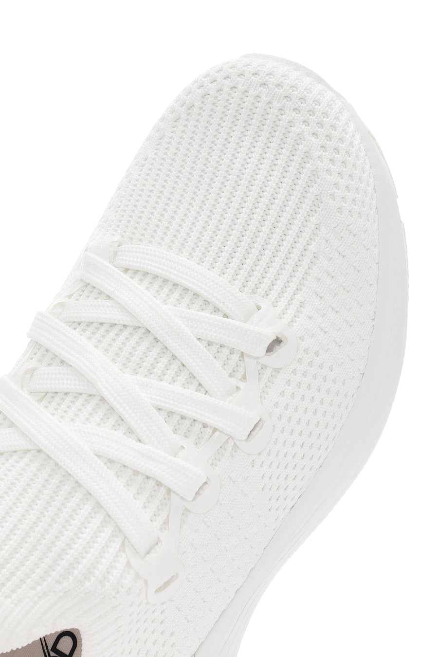 Derimod Zero Women's White Lace-Up Thick Soled Fabric Sneaker