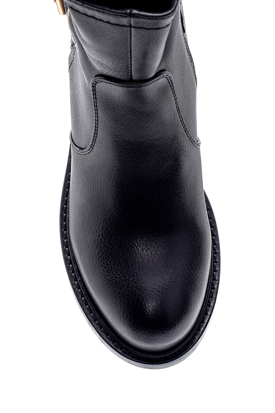 Women's Buckle Detailed Boots