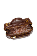 Woman Brown Long-Strap Crossbody Bag | Derimod