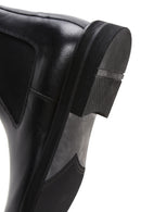 Male Black Leather Chelsea Boots | Derimod