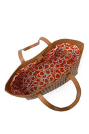 Woman Beige Patterned Shoulder Bag | Derimod