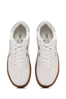 Women's White Lace-Up Thick Soled Sneaker | Derimod