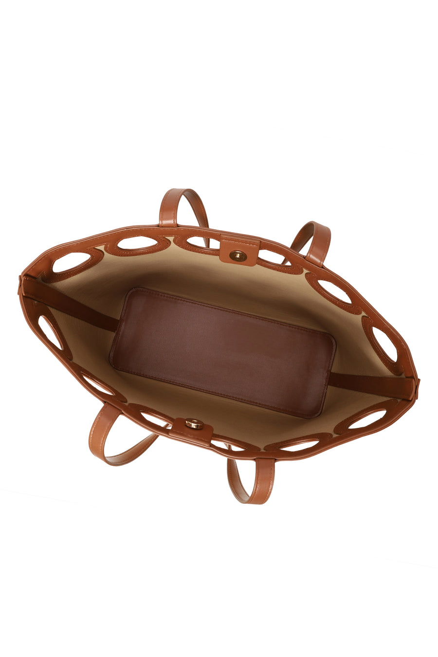 Woman Beige Wicker Shoulder Bag