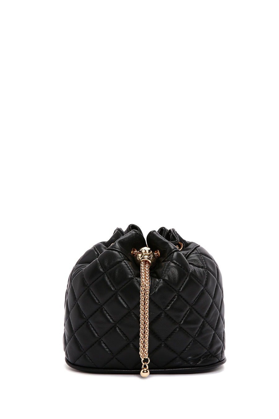 Women's Black Long Strap Quilted Crossbody Bag