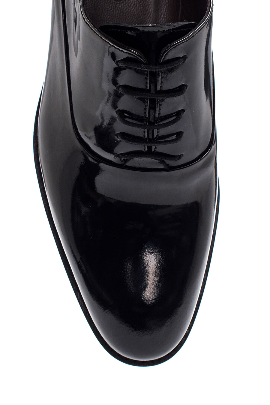 Men's Black Leather Patent Leather Classic Shoes