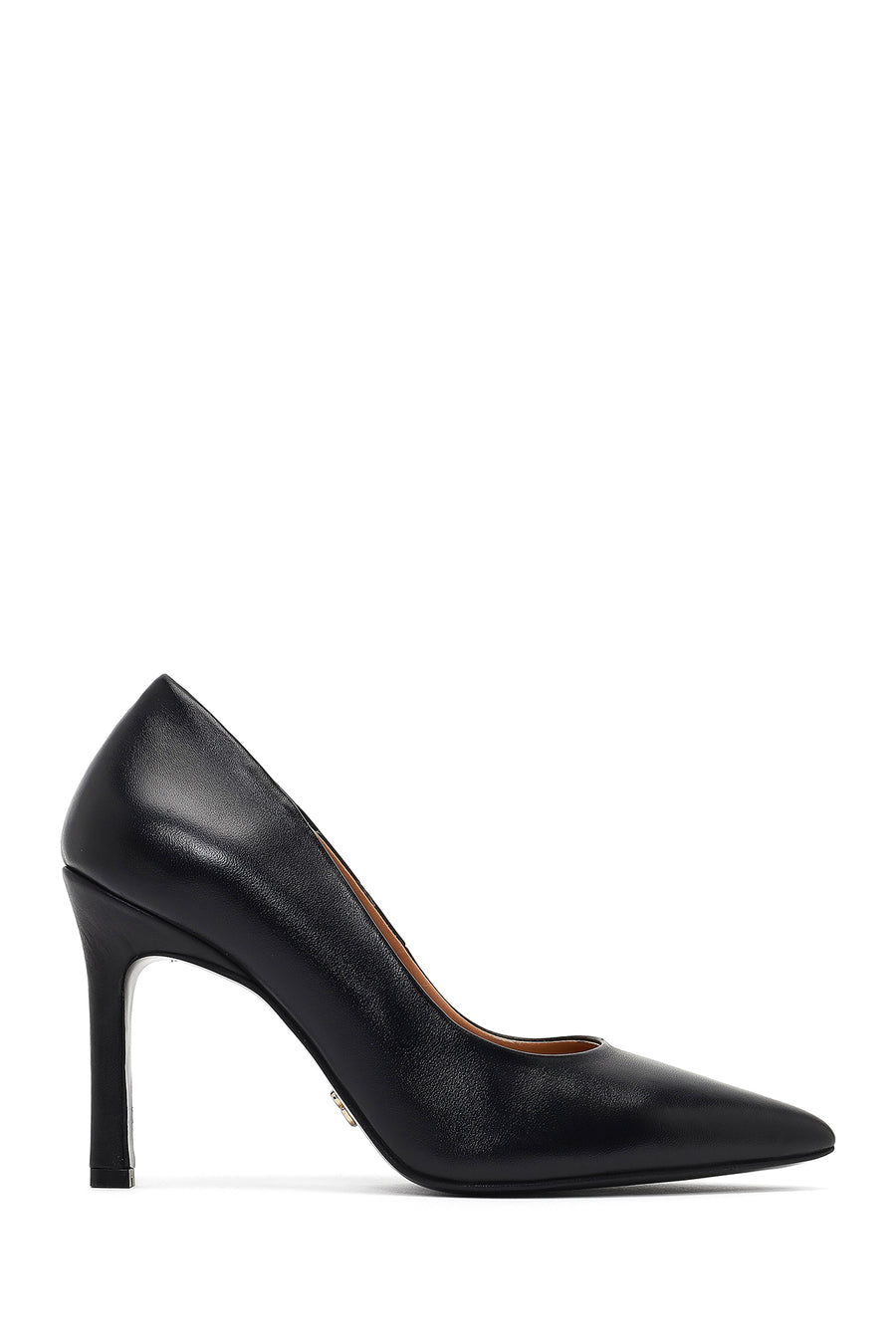 Woman Black Thin-Heeled Leather Stiletto AF210001DV | Derimod