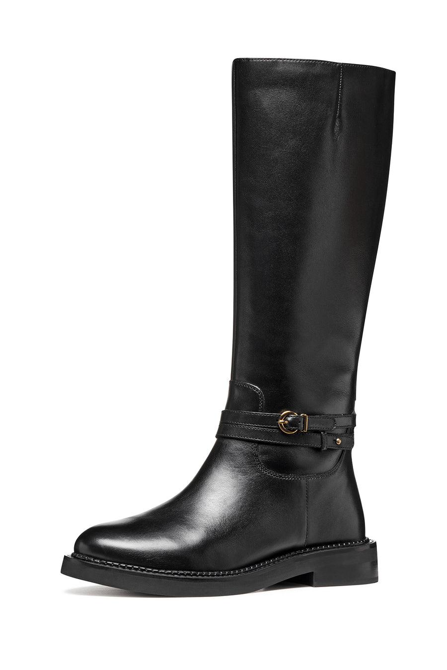 Geox Women Black D Serılda A - Smo.Lea Zippered Leather Boot