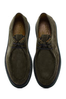 Men's Khaki Suede Leather Casual Shoes | Derimod