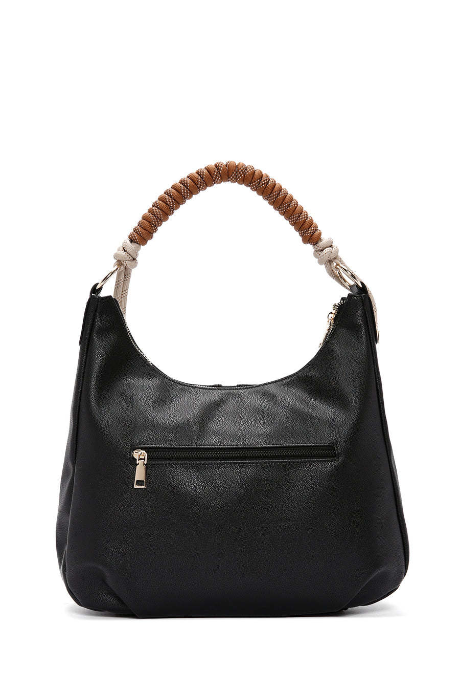Woman Black Long Strappy Shoulder Bag
