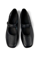 Camper Women's Black Casi Myra Leather Ballerinas | Derimod