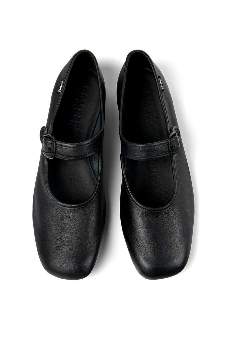Camper Women's Black Casi Myra Leather Ballerinas