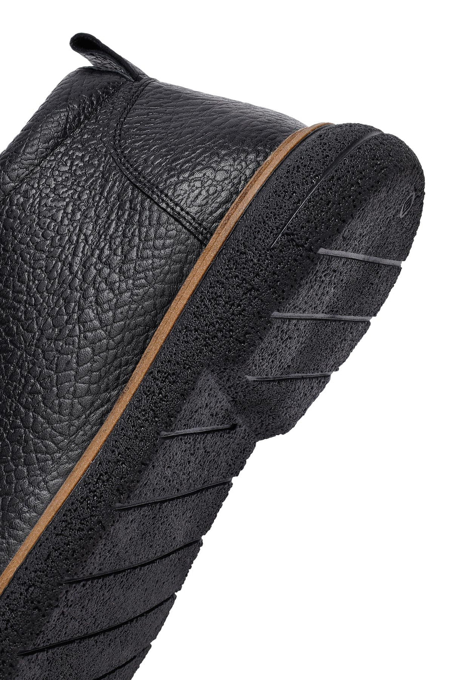 Male Black Lace-up Leather Boots