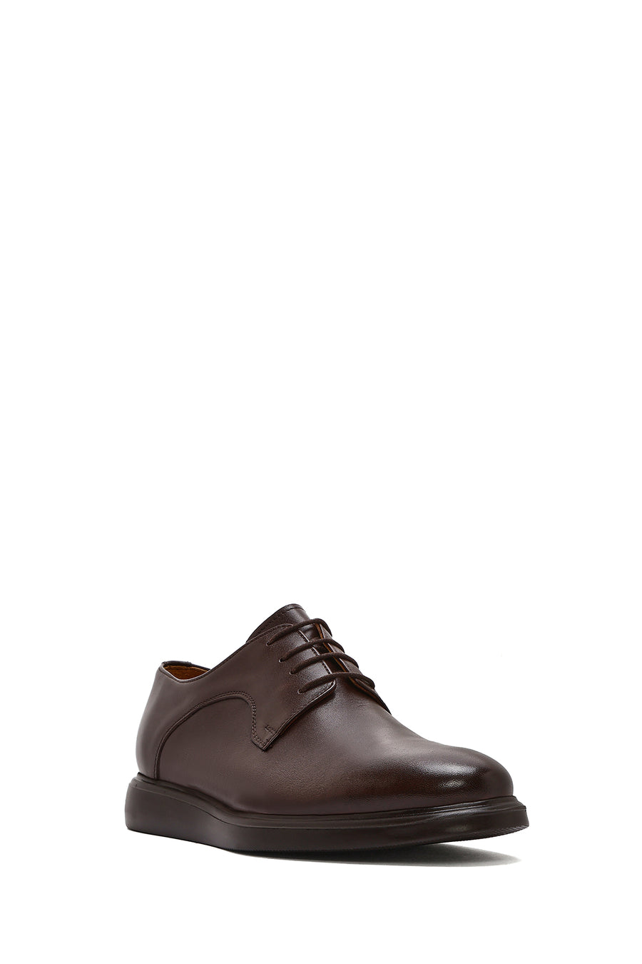 Men's Brown Lace-up Leather Casual Shoes