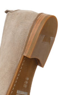 Derimod Black Male Beige Suede Leather Classic Loafer | Derimod