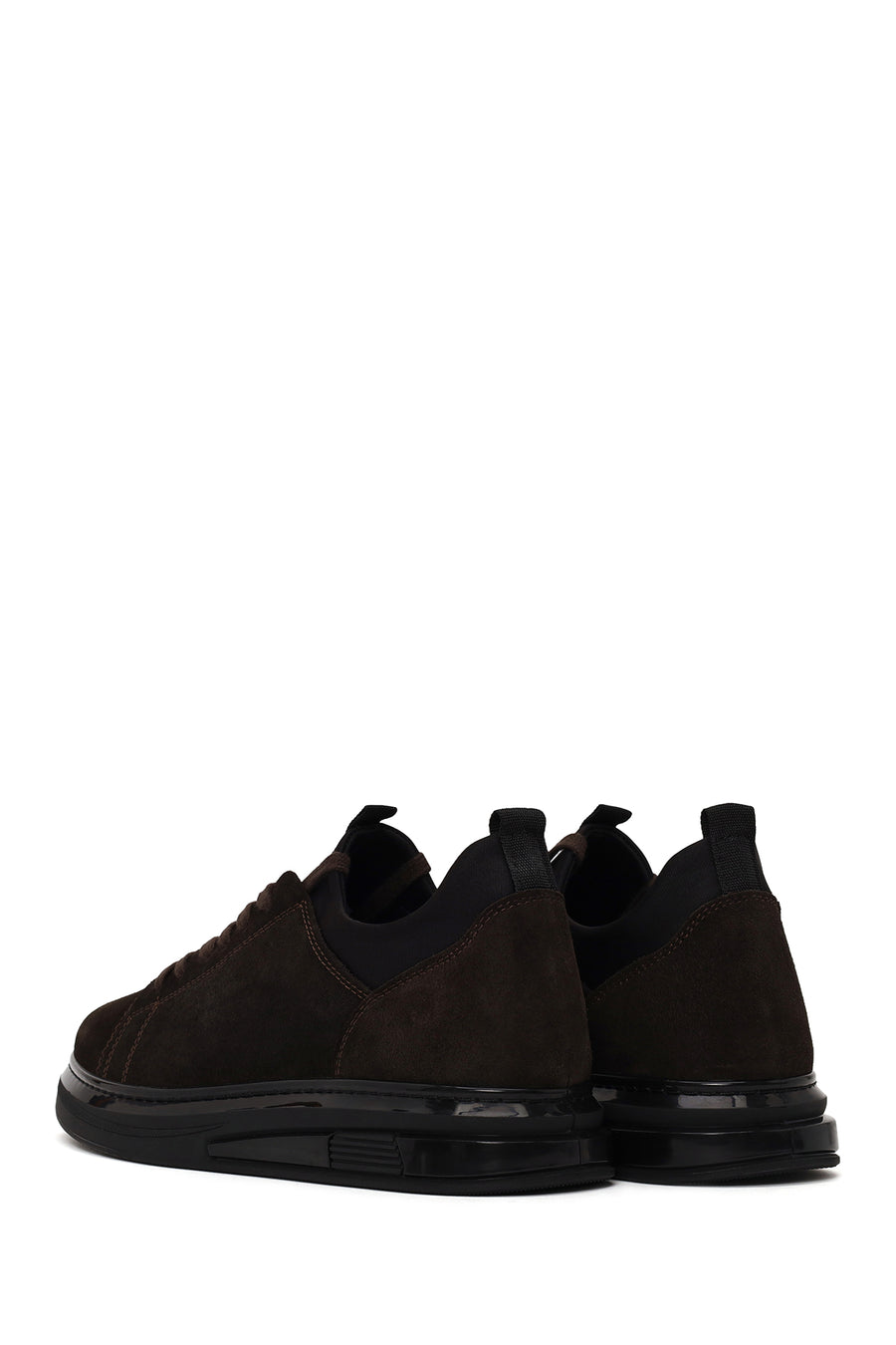 Male Brown Lace-Up Suede Leather Sneaker