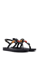 Women's Black Peep Toe Sandals | Derimod
