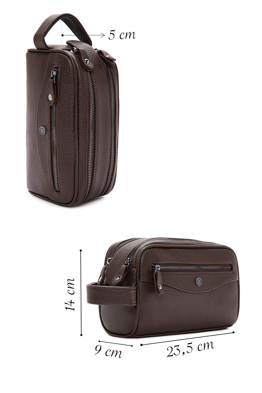 Men's Brown Handbag