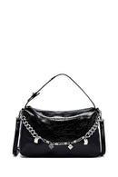 Women's Black Long Strap Chain Detailed Shoulder Bag | Derimod
