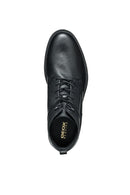 Geox Men's Black Terence Lace-Up Leather Combat Boots | Derimod
